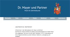 Desktop Screenshot of dr-mayer-und-partner.de
