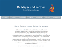 Tablet Screenshot of dr-mayer-und-partner.de